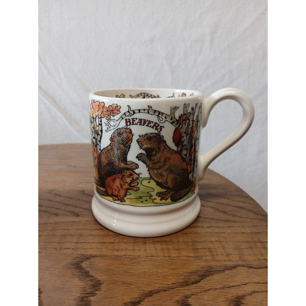 Emma bridgewater in the woods 1/2 pint mug stoke on Trent England coffee tea mug